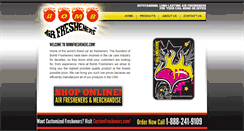 Desktop Screenshot of bombfresheners.com